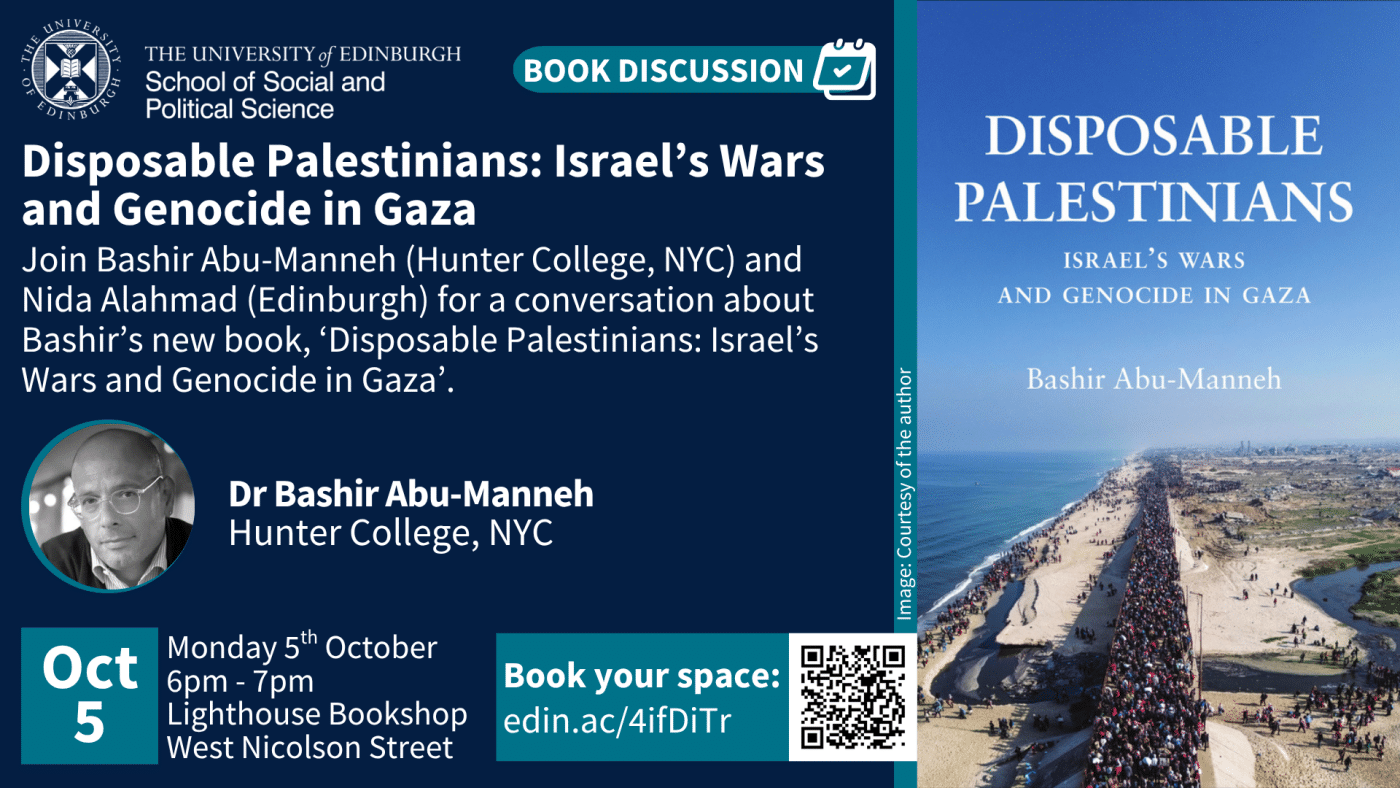 Image of the book cover and text related to the event