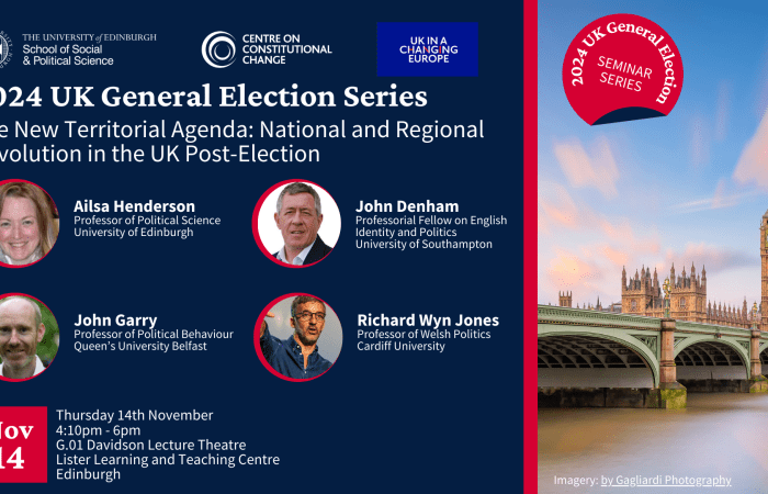 The New Territorial Agenda: National and Regional Devolution in the UK Post-Election
