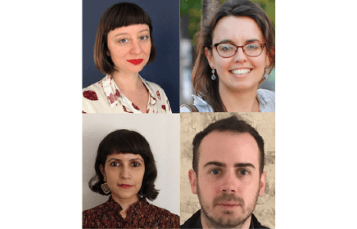 Headshots of the four SPS Chancellor's Fellows