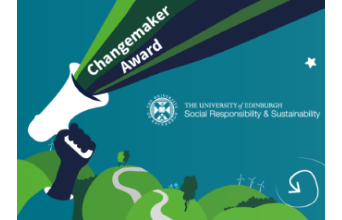 A graphic with text: 'Latest news', beside the Changemakers Awards logo.