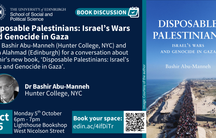 Image of the book cover and text related to the event