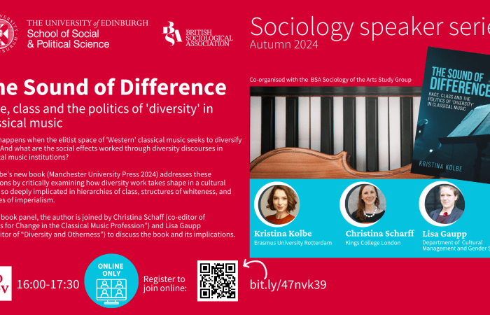 Sociology Speaker Series - 20 November