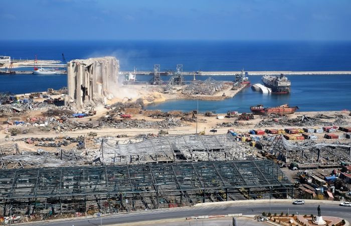 Port of Beirut Explosion, taken from an adjacent building