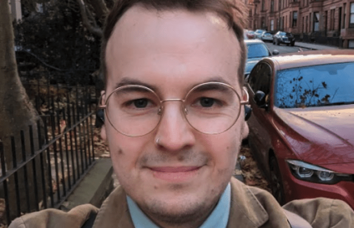 Photograph of Dr Fraser McMillan looking v cute