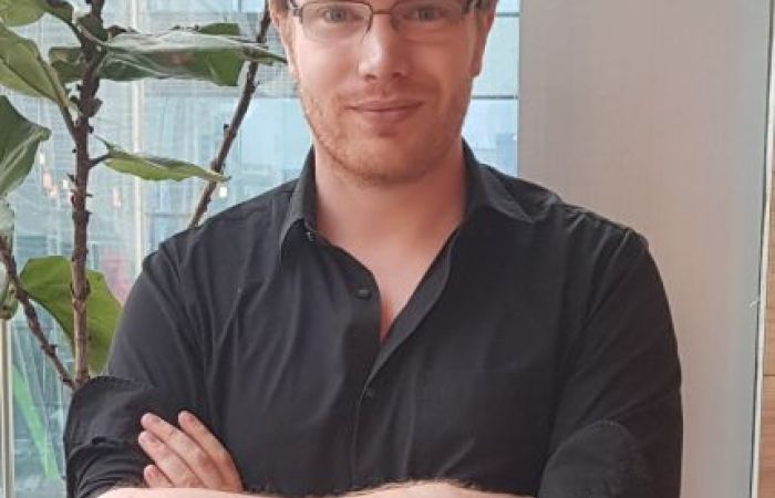 Me (right) and a plant (left)